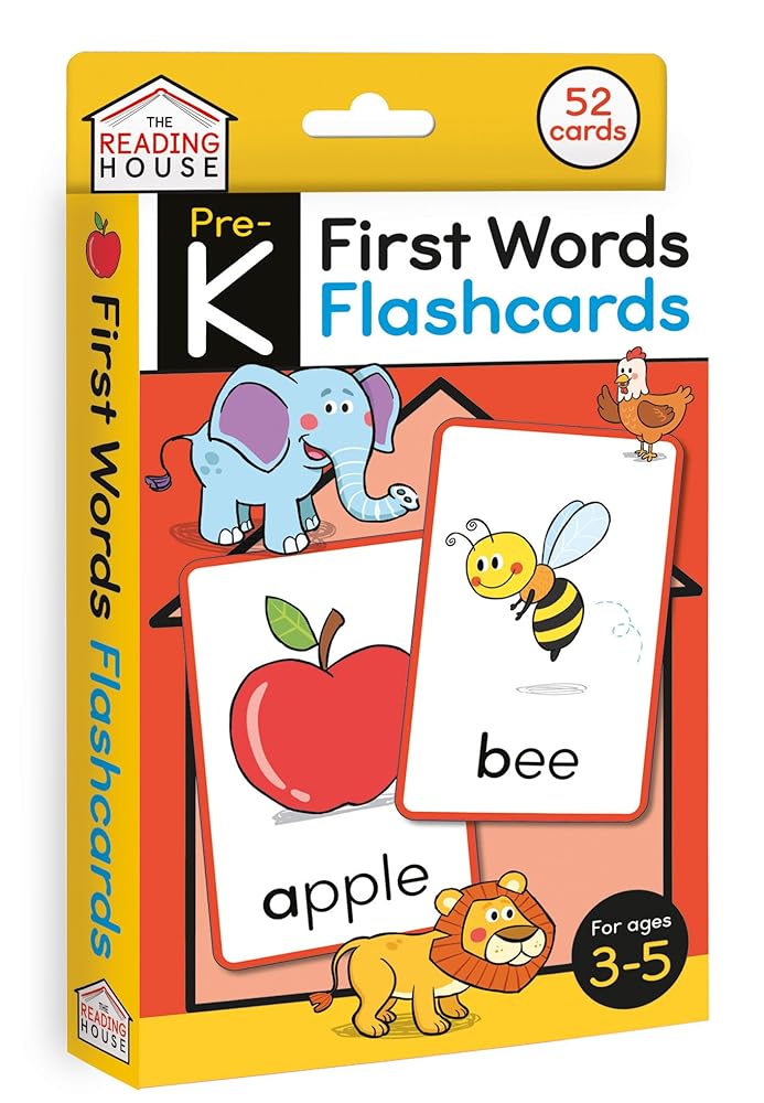 First Words Flashcards (52 Sight Word Cards, Ages 3–5)