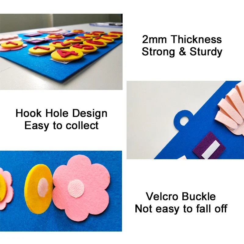 Felt Finger Numbers Counting Board
