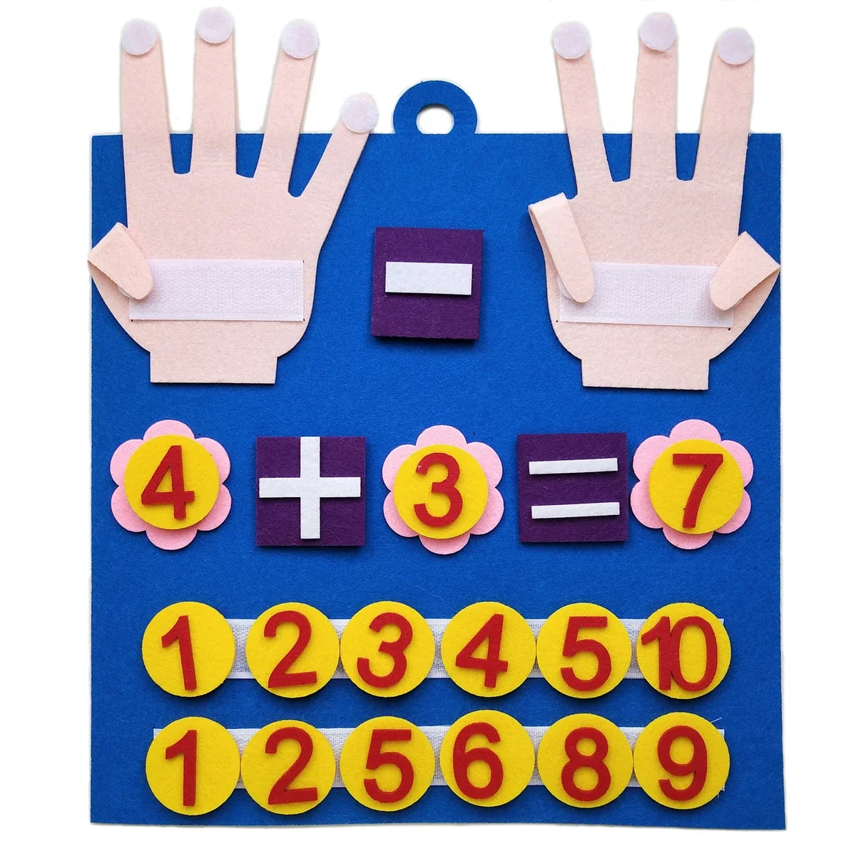 Felt Finger Numbers Counting Board