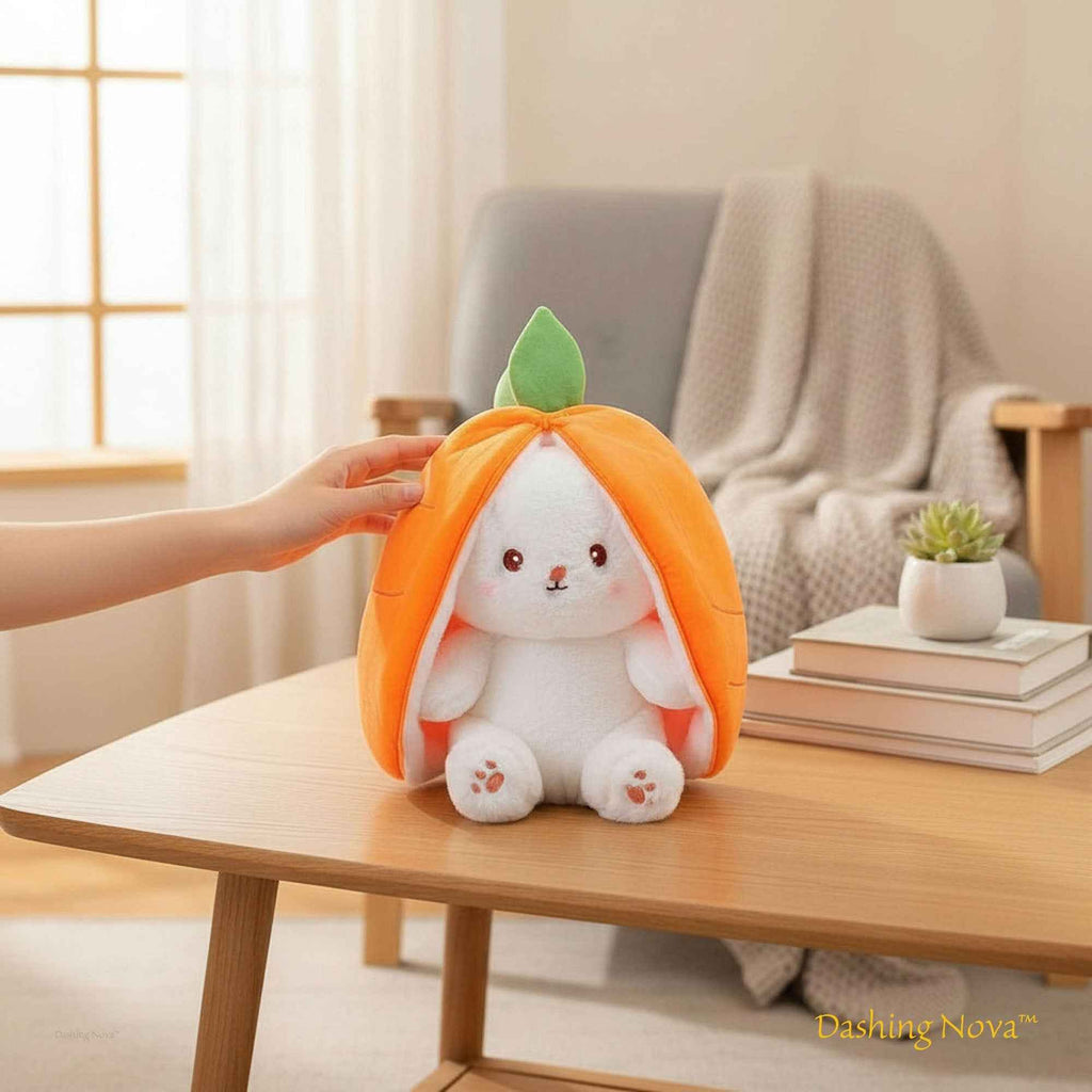 Reversible Strawberry Bunny Plush